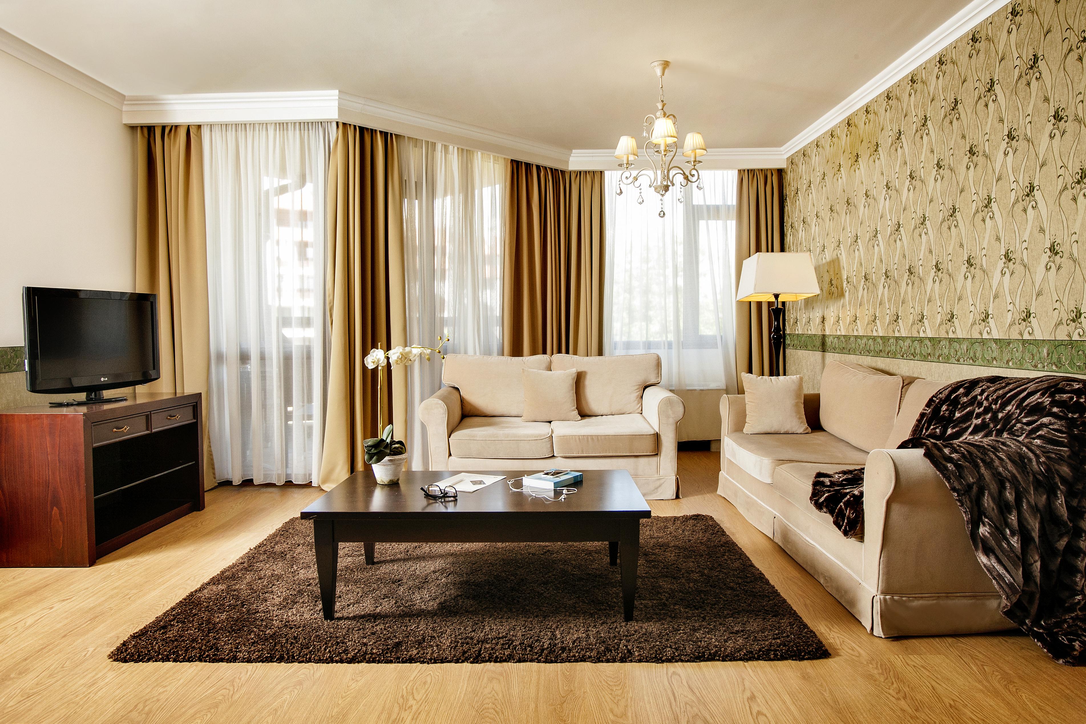 Premier Luxury Mountain Resort Bansko Exteriör bild A living room